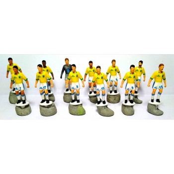 Subbuteo Andrew Table Soccer Brazil 1986 World Cup Team no bases no box only 12 figures